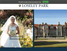 Tablet Screenshot of loseleypark.co.uk